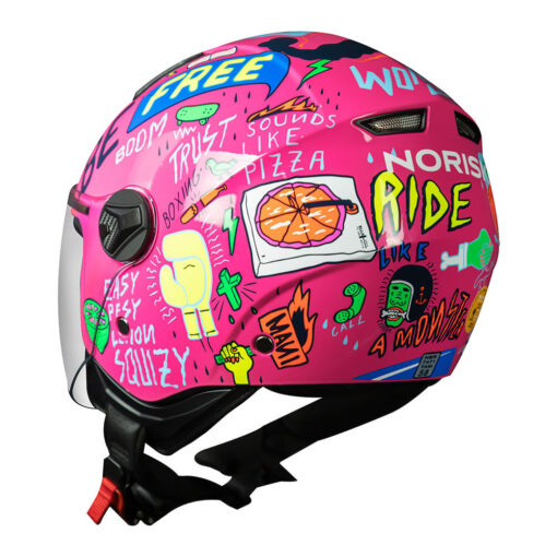 CAPACETE NORISK ORION FREE ROSA - Image 4