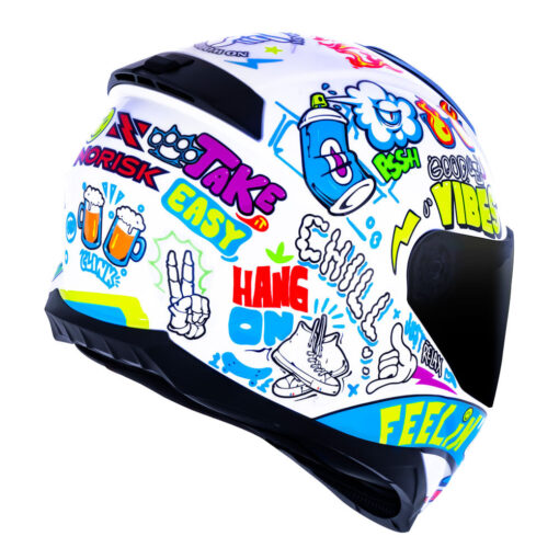CAPACETE NORISK RAZOR VIBES BRANCO - Image 5
