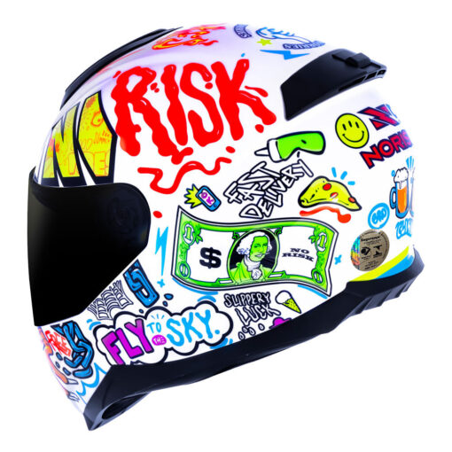 CAPACETE NORISK RAZOR VIBES BRANCO - Image 6