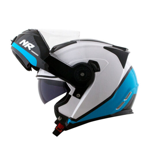 CAPACETE NORISK ROUTE FF345 CHANCE BRANCO/AZUL - Image 2