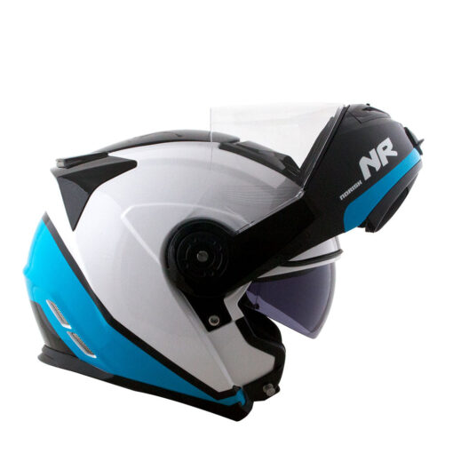 CAPACETE NORISK ROUTE FF345 CHANCE BRANCO/AZUL - Image 4
