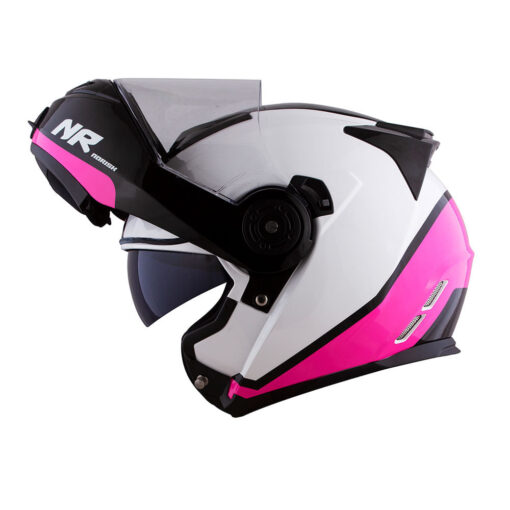 CAPACETE NORISK ROUTE FF345 CHANCE BRANCO/ROSA - Image 3