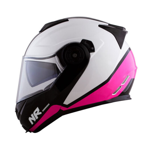 CAPACETE NORISK ROUTE FF345 CHANCE BRANCO/ROSA - Image 7
