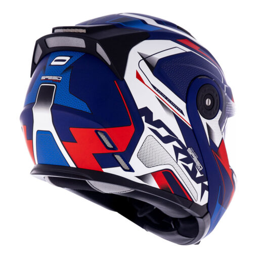 CAPACETE NORISK ROUTE FF345 SPEEDMAX AZUL FOSCO/BRANCO - Image 7