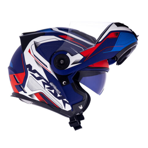 CAPACETE NORISK ROUTE FF345 SPEEDMAX AZUL FOSCO/BRANCO - Image 9