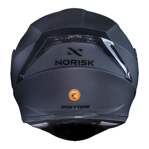 CAPACETE NORISK MOTION MONOCOLOR CINZA FOSCO - Image 2