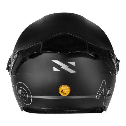 CAPACETE NORISK NEO MONOCOLOR PRETO FOSCO - Image 6
