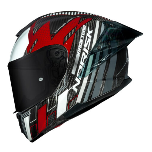CAPACETE NORISK CARBON R TEAM VERMELHO - Image 8