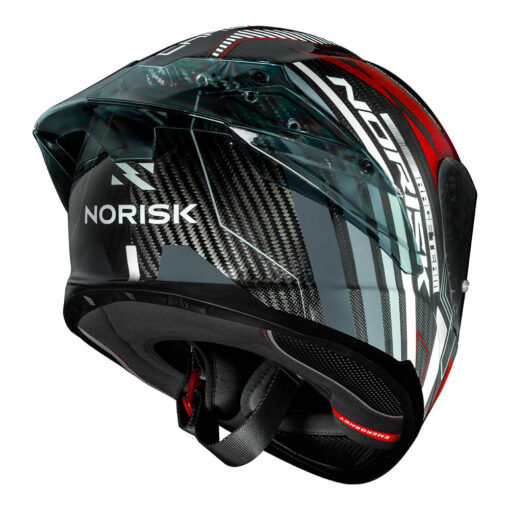 CAPACETE NORISK CARBON R TEAM VERMELHO - Image 5
