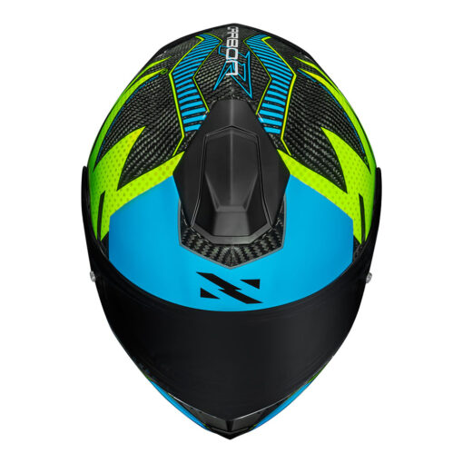 CAPACETE NORISK CARBON R TEAM AMARELO/AZUL - Image 6