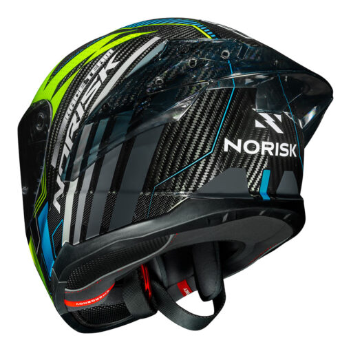 CAPACETE NORISK CARBON R TEAM AMARELO/AZUL - Image 9