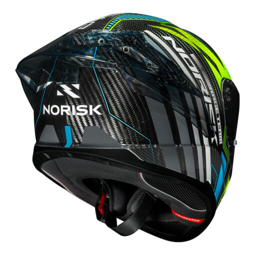 CAPACETE NORISK CARBON R TEAM AMARELO/AZUL - Image 2