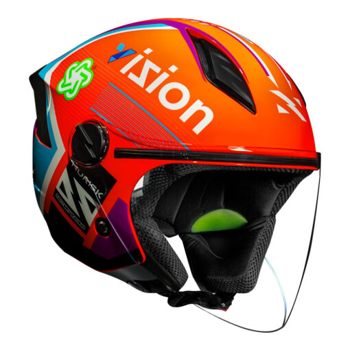 CAPACETE NORISK NEO VIZION LARANJA - Image 2