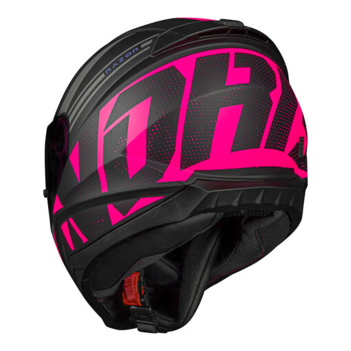 CAPACETE NORISK RAZOR FULL PRETO/ROSA FOSCO - Image 2