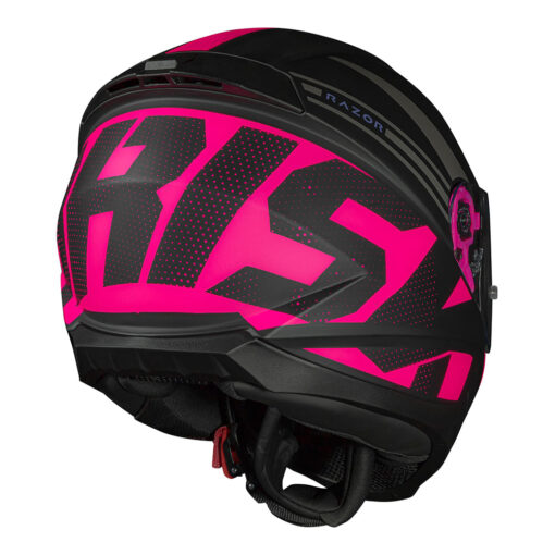 CAPACETE NORISK RAZOR FULL PRETO/ROSA FOSCO - Image 3