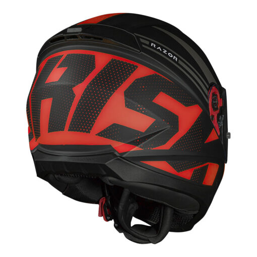 CAPACETE NORISK RAZOR FULL PRETO/VERMELHO FOSCO - Image 6
