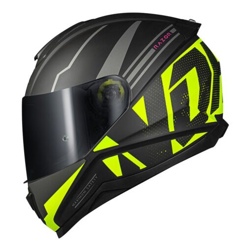 CAPACETE NORISK RAZOR FULL PRETO/AMARELO FOSCO - Image 6